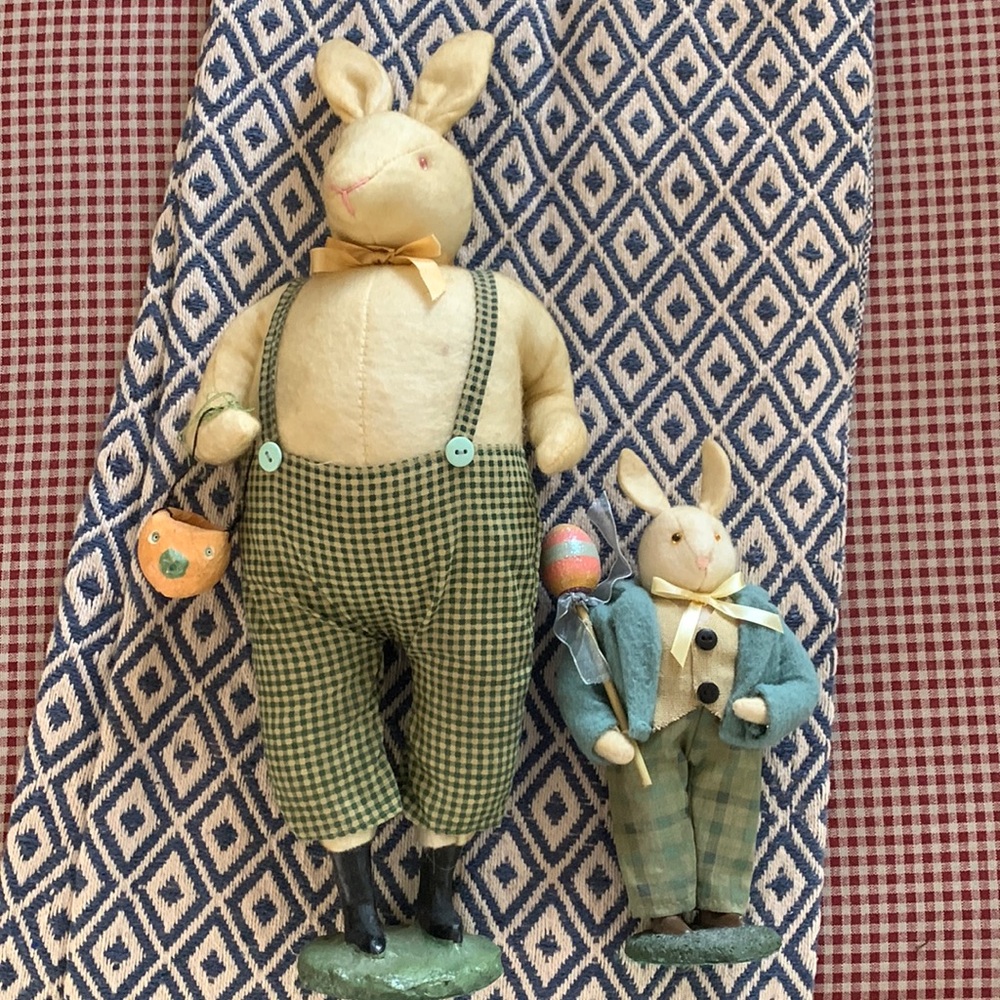 Adorable decorative Easter rabbits
